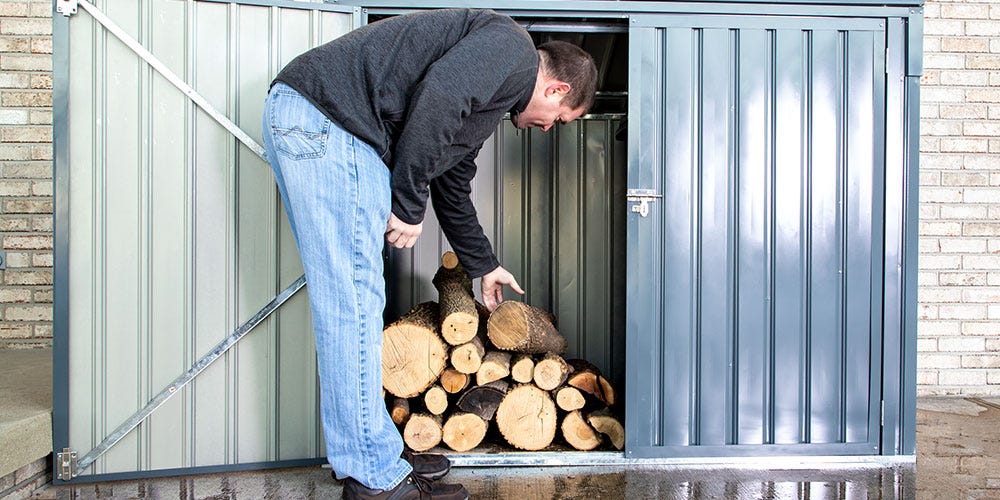 Metal Shed Storboss Firewood